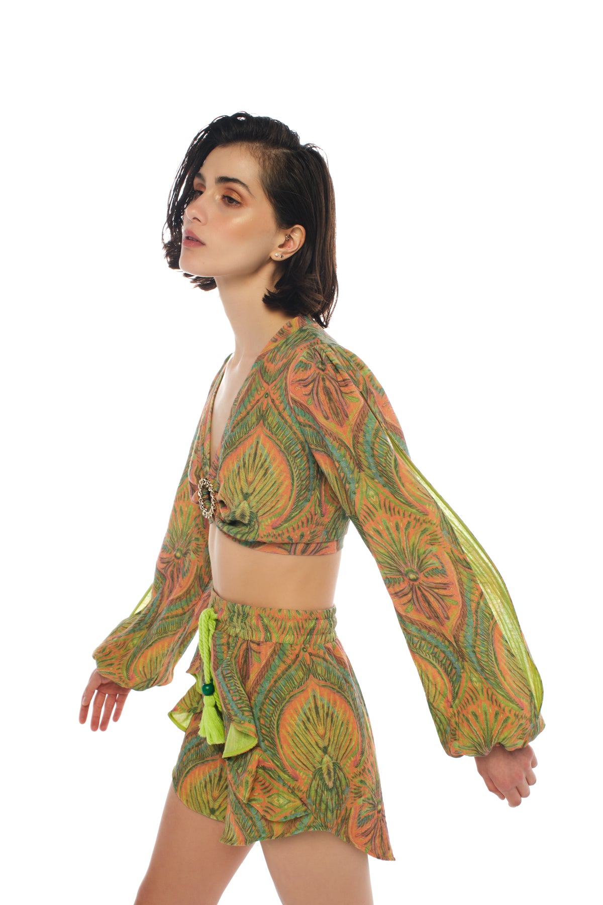 DARYA BLUE & MARINA SHORTS SET