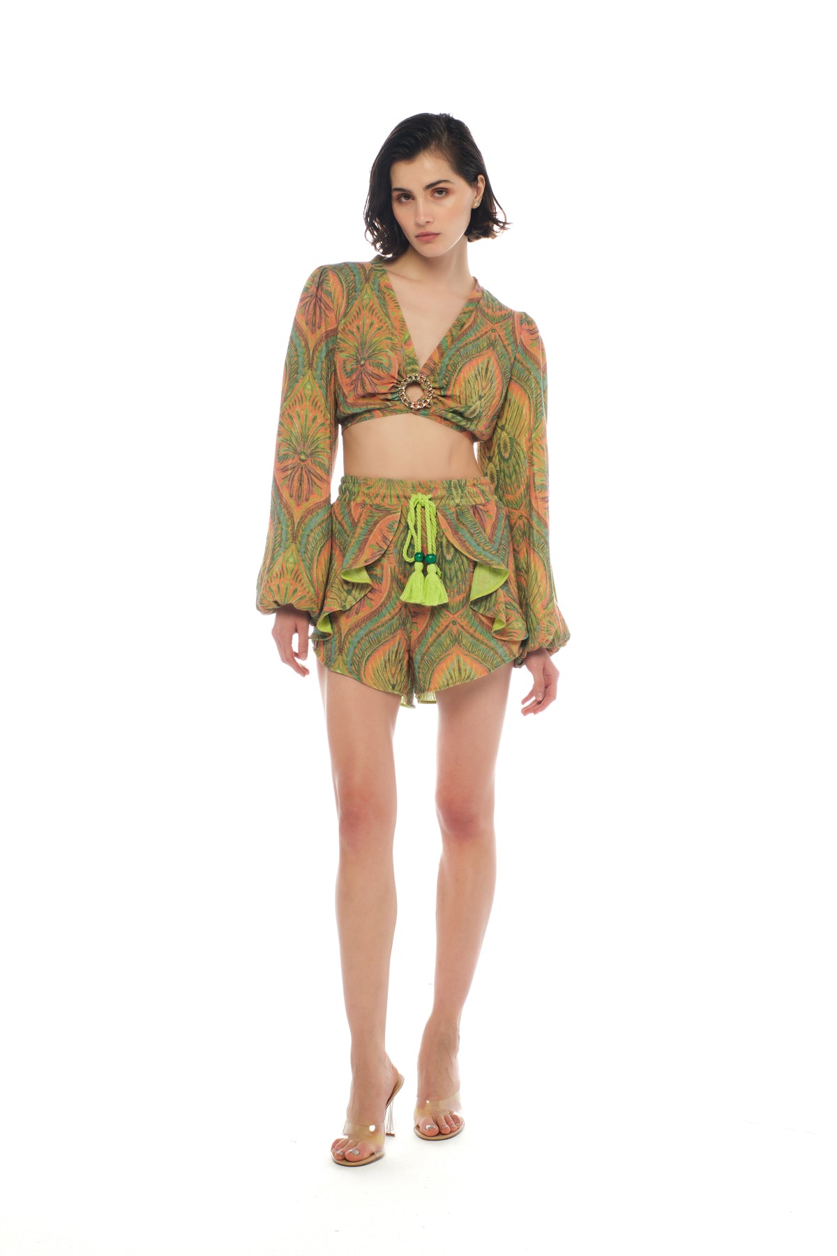 DARYA BLUE & MARINA SHORTS SET