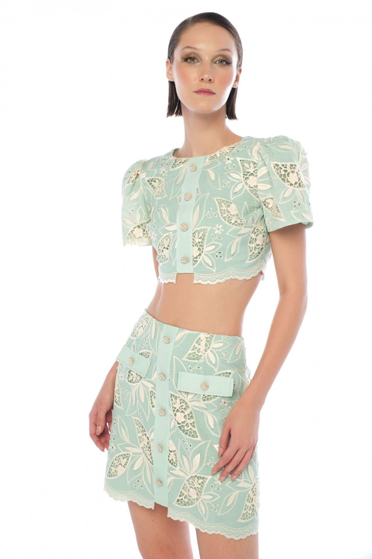 ALEXIS BLUE & VERA SKIRT SUIT