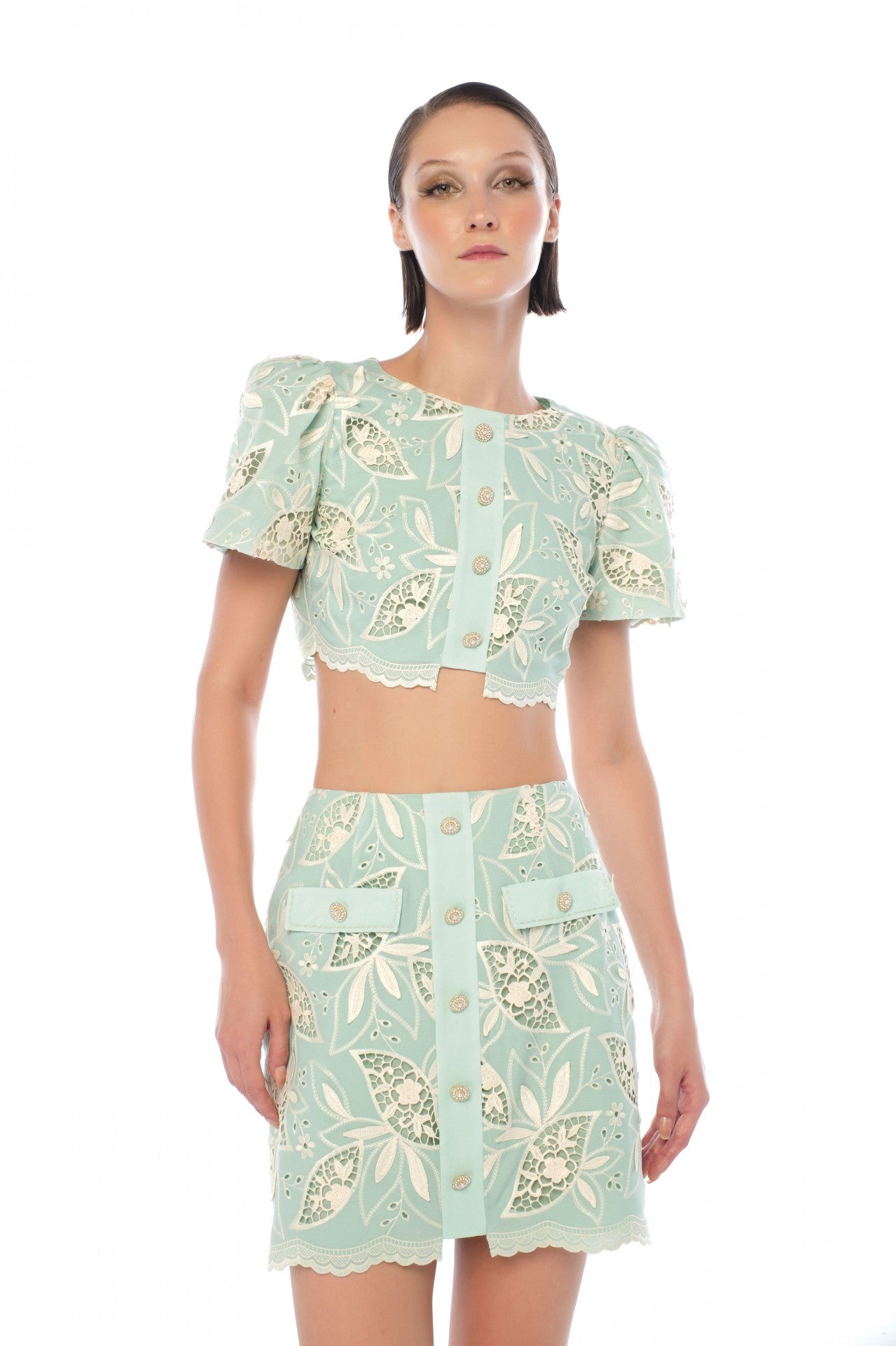 ALEXIS BLUE & VERA SKIRT SUIT